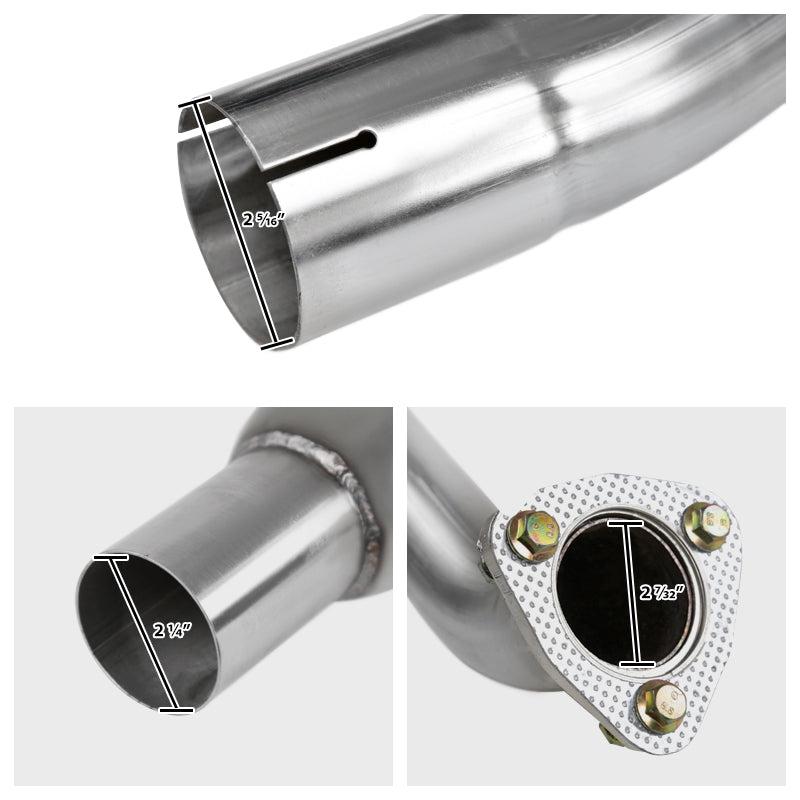 2016-2021 Honda Civic Sedan 1.5L Turbo Stainless Steel Catback Exhaust System w/ Burnt Tip