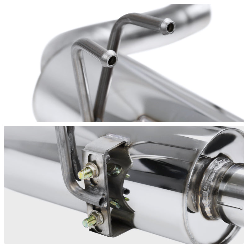 2016-2021 Honda Civic Sedan 1.5L Turbo Stainless Steel Catback Exhaust System w/ Burnt Tip