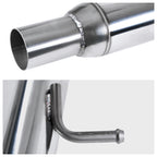 2016-2021 Honda Civic Sedan 1.5L Turbo Stainless Steel Catback Exhaust System w/ Burnt Tip