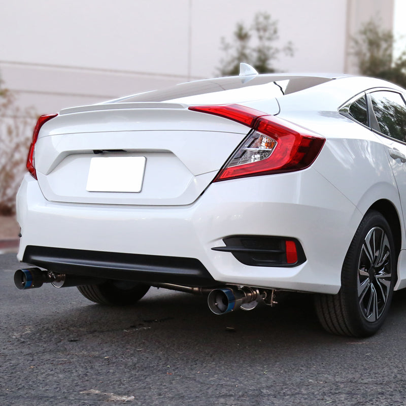 2016-2021 Honda Civic Sedan 1.5L Turbo Stainless Steel Catback Exhaust System w/ Burnt Tip