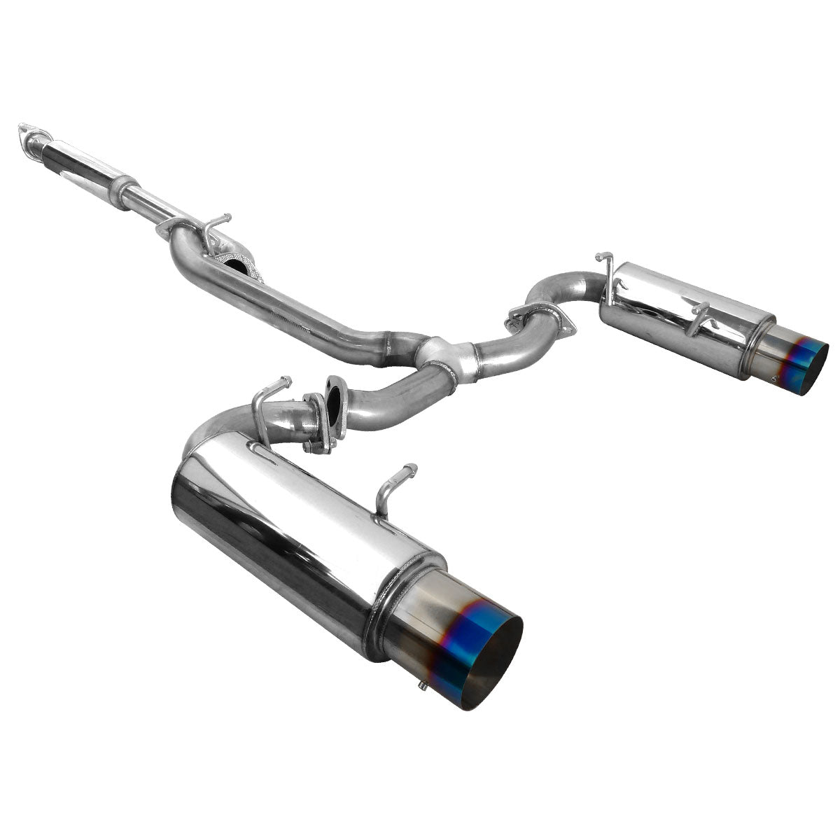 2012-2017 Scion FRS/ Subaru BRZ/ Toyota 86 Dual Muffler Catback Exhaust System w/ Burnt Tip