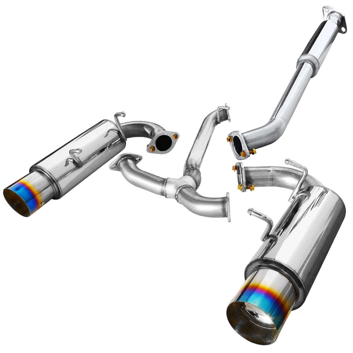 2012-2017 Scion FRS/ Subaru BRZ/ Toyota 86 Dual Muffler Catback Exhaust System w/ Burnt Tip