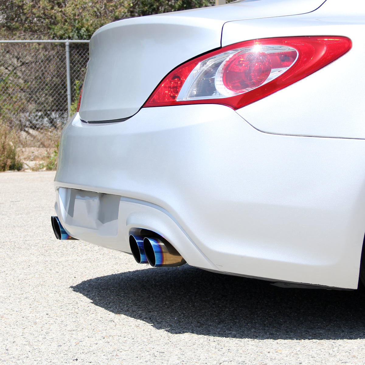 2009-2014 Hyundai Genesis Coupe 2.0T T-304 Stainless Steel Catback Exhaust System w/ Quad Burnt Tip