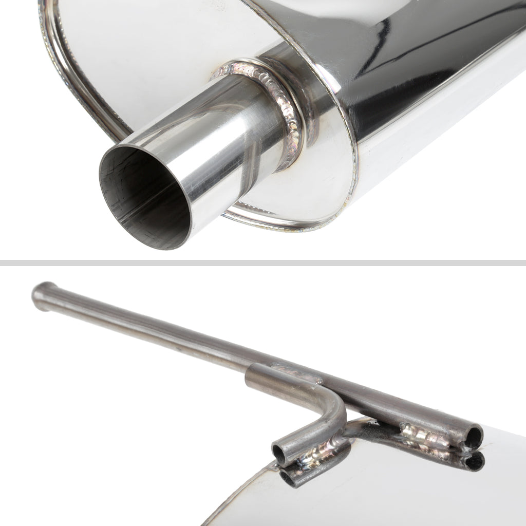 2009-2014 Hyundai Genesis Coupe 2.0T T-304 Stainless Steel Catback Exhaust System w/ Quad Burnt Tip