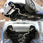 2009-2014 Hyundai Genesis Coupe 2.0T T-304 Stainless Steel Catback Exhaust System w/ Quad Burnt Tip