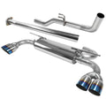 2009-2014 Hyundai Genesis Coupe 2.0T T-304 Stainless Steel Catback Exhaust System w/ Quad Burnt Tip