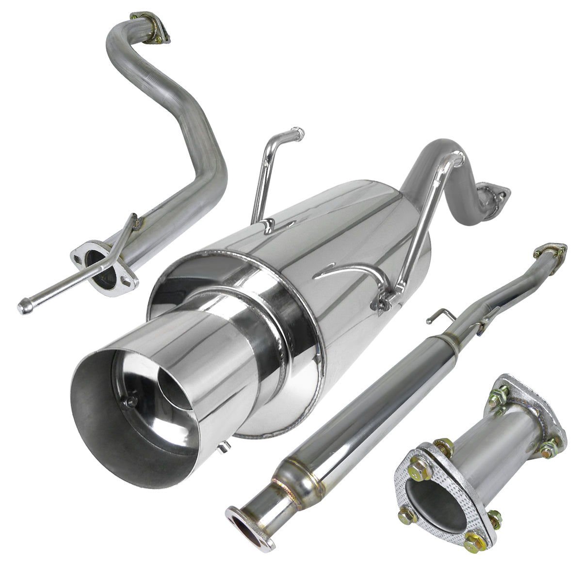 1994-2001 Acura Integra Hatchback GS-R T-304 Stainless Steel N1 Style Catback Exhaust System