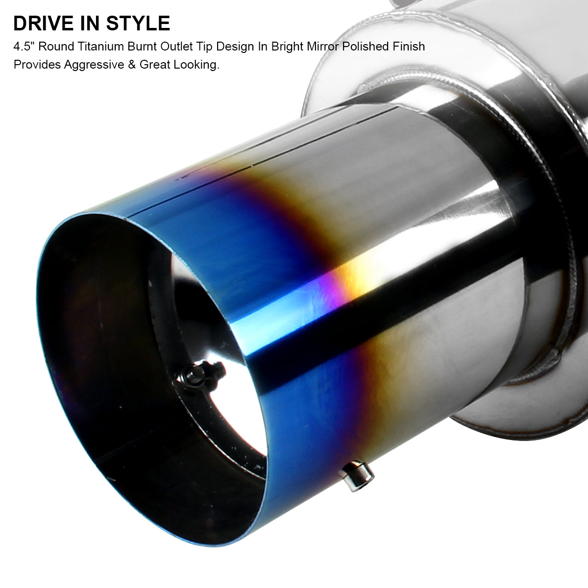2002-2007 Subaru Impreza WRX STI 2.0L/2.5L T-304 Stainless Steel N1 Style Catback Exhaust System w/ Burnt Tip