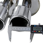 2008-2014 Subaru Impreza WRX STI Sedan T-304 Stainless Steel Dual Catback Exhaust System w/ Quad Tips