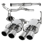 2008-2014 Subaru Impreza WRX STI Sedan T-304 Stainless Steel Dual Catback Exhaust System w/ Quad Tips