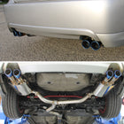 2008-2014 Subaru Impreza WRX STI Sedan Dual Catback Exhaust System w/ Burnt Quad Tip