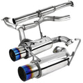 2008-2014 Subaru Impreza WRX STI Sedan T-304 Stainless Steel N1 Style Dual Catback Exhaust System w/ Burnt Tip