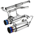 2008-2014 Subaru Impreza WRX STI Sedan T-304 Stainless Steel N1 Style Dual Catback Exhaust System w/ Burnt Tip