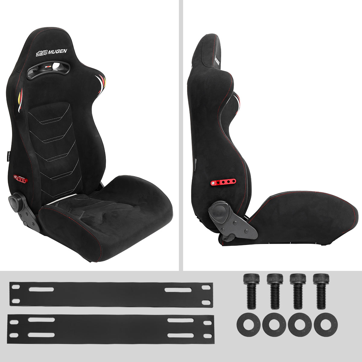 Mugen MX-B Semi Bucket Racing Seat For Honda CRX CR-Z Del Sol Accord Civic Fit Prelude S2000 / Acura Integra RSX TSX