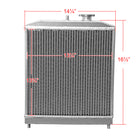 1992-2000 Honda Civic EG EK Del Sol S/Si Manual Transmission 2-Row Aluminum Performance Radiator