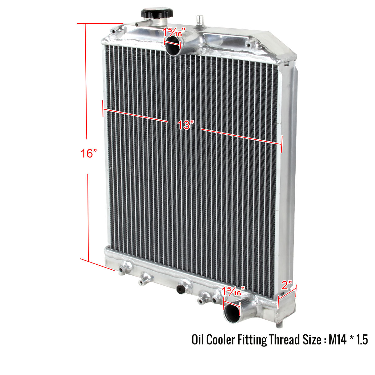 1992-2000 Honda Civic/Del Sol Aluminum 2-Row Performance Radiator