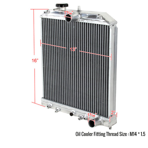 1992-2000 Honda Civic/Del Sol Aluminum 2-Row Performance Radiator