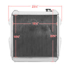 1988-1995 Toyota Pickup/4Runner V6 3 Row Radiator with Fan Shroud