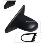 1992-1995 Honda Civic Coupe/Hatchback Black Manual Adjustable S Sport Mirrors