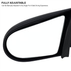 1992-1995 Honda Civic Coupe/Hatchback Black Manual Adjustable S Sport Mirrors