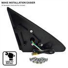 1992-1995 Honda Civic Coupe/Hatchback Black Power S Sport Mirrors