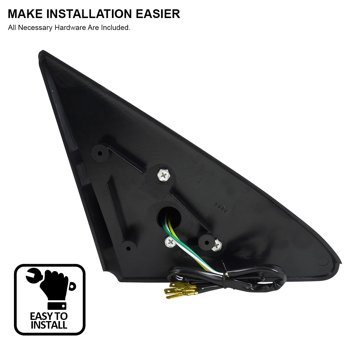 1992-1995 Honda Civic Coupe/Hatchback Carbon Fiber Shell Power S Sport Mirrors