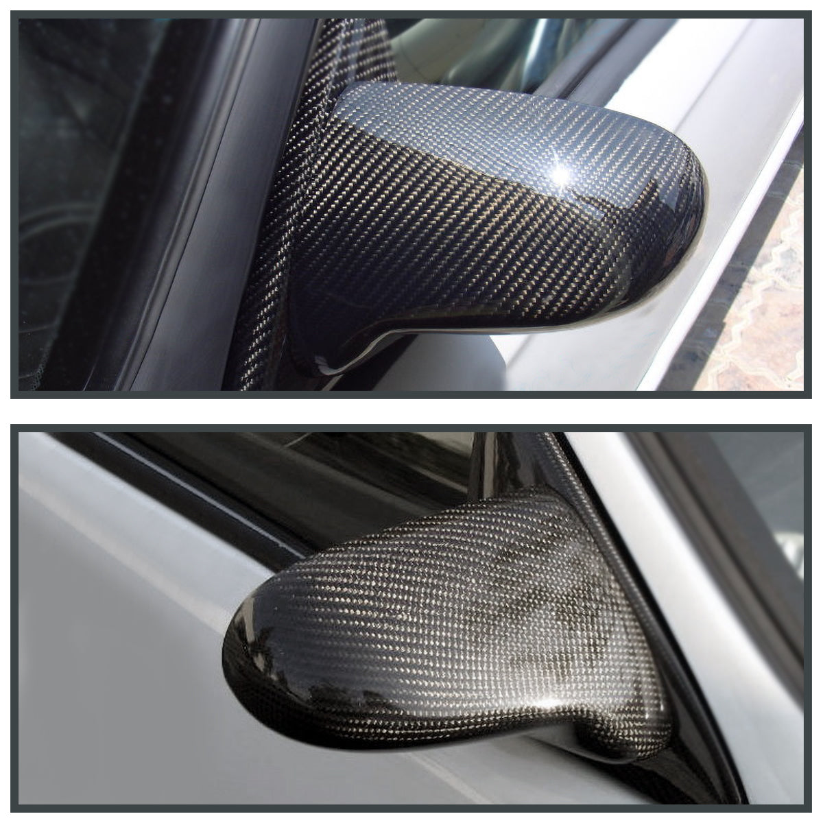 1992-1995 Honda Civic Coupe/Hatchback Carbon Fiber Shell Power S Sport Mirrors