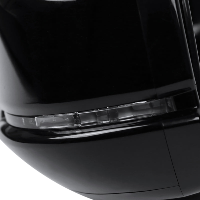 2013-2017 Honda Accord Power Heated/Defrost 7-Pin Glossy Black Side Mirror w/ LED Turn Signal Light - Driver Side Only