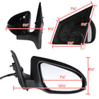 2014-2018 Toyota Corolla Glossy Black 9-Pin Power Adjustable, Auto-Fold, & Heated Side Mirror w/ LED Turn Signal Light - Passenger Side Only