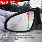 2014-2018 Toyota Corolla Glossy Black 7-Pin Power Adjustable & Heated Side Mirror w/ LED Turn Signal Light - Driver Side Only