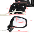 2012-2015 Honda Civic Glossy Black 3-Pin Power Adjustable Side Mirror - Passenger Side Only