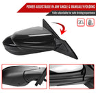 2016-2020 Honda Civic Passenger/Right 3-Pin Glossy Black Power Adjustable Side Mirror