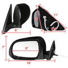 2008-2013 Toyota Highlander 7-Pin Power Adjustable & Heated Side Mirror w/ LED Puddle Light - Driver Side Only