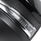 2014-2016 Toyota Highlander Glossy Black 5-Pin Power Adjustable Side Mirror w/ LED Turn Signal Light - Driver Side Only
