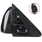 2014-2016 Toyota Highlander Glossy Black 5-Pin Power Adjustable Side Mirror w/ LED Turn Signal Light - Driver Side Only
