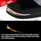 2014-2016 Toyota Highlander Glossy Black 5-Pin Power Adjustable Side Mirror w/ LED Turn Signal Light - Passenger Side Only