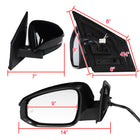 2013-2015 Toyota RAV4 Glossy Black 10-Pin Power Adjustable, Auto-Fold, Heated, & BSM Side Mirror w/ LED Turn Signal Light - Driver Side Only
