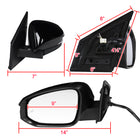 2013-2015 Toyota RAV4 Glossy Black 10-Pin Power Adjustable, Auto-Fold, Heated, & BSM Side Mirror w/ LED Turn Signal Light - Passenger Side Only