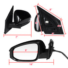2013-2015 Toyota RAV4 Glossy Black 9-Pin Power Adjustable, Auto-Fold & Heated Side Mirror w/ LED Turn Signal Light - Driver Side Only