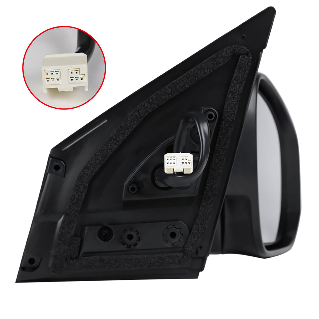 2013-2015 Toyota RAV4 Glossy Black 9-Pin Power Adjustable, Auto-Fold & Heated Side Mirror w/ LED Turn Signal Light - Driver Side Only
