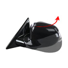 1996-1997 Isuzu Hombre Glossy Black Manual Adjustable Side Mirror - Driver Side Only
