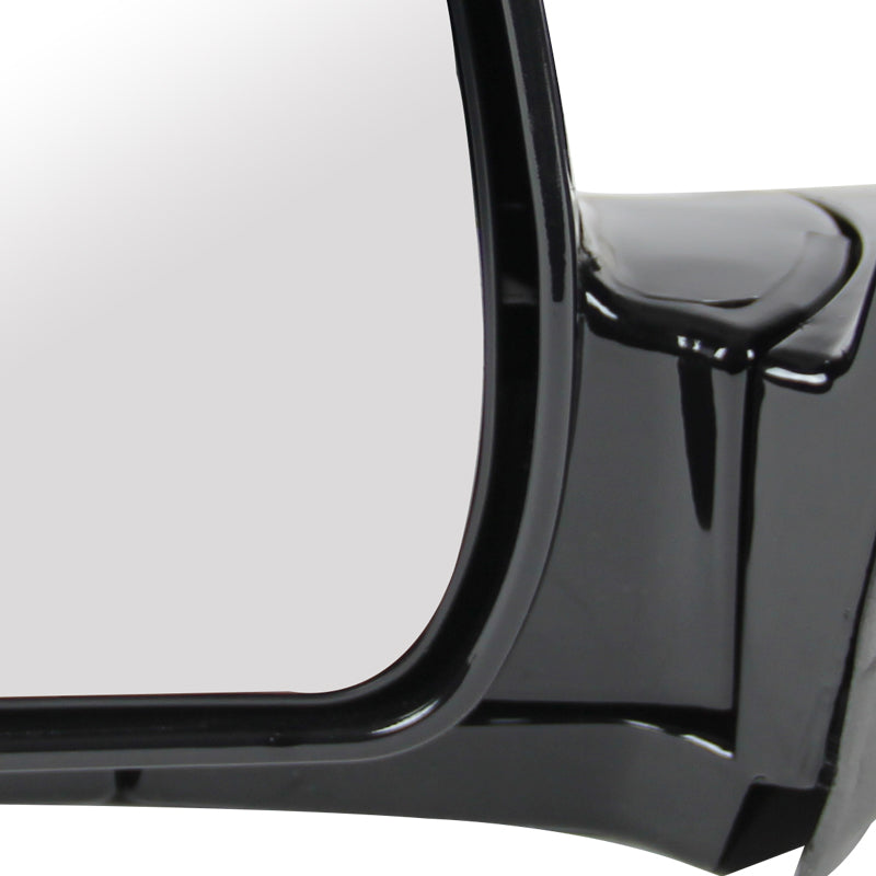 1996-1997 Isuzu Hombre Glossy Black Power Adjustable Manual Fold Side Mirror - Driver Side Only