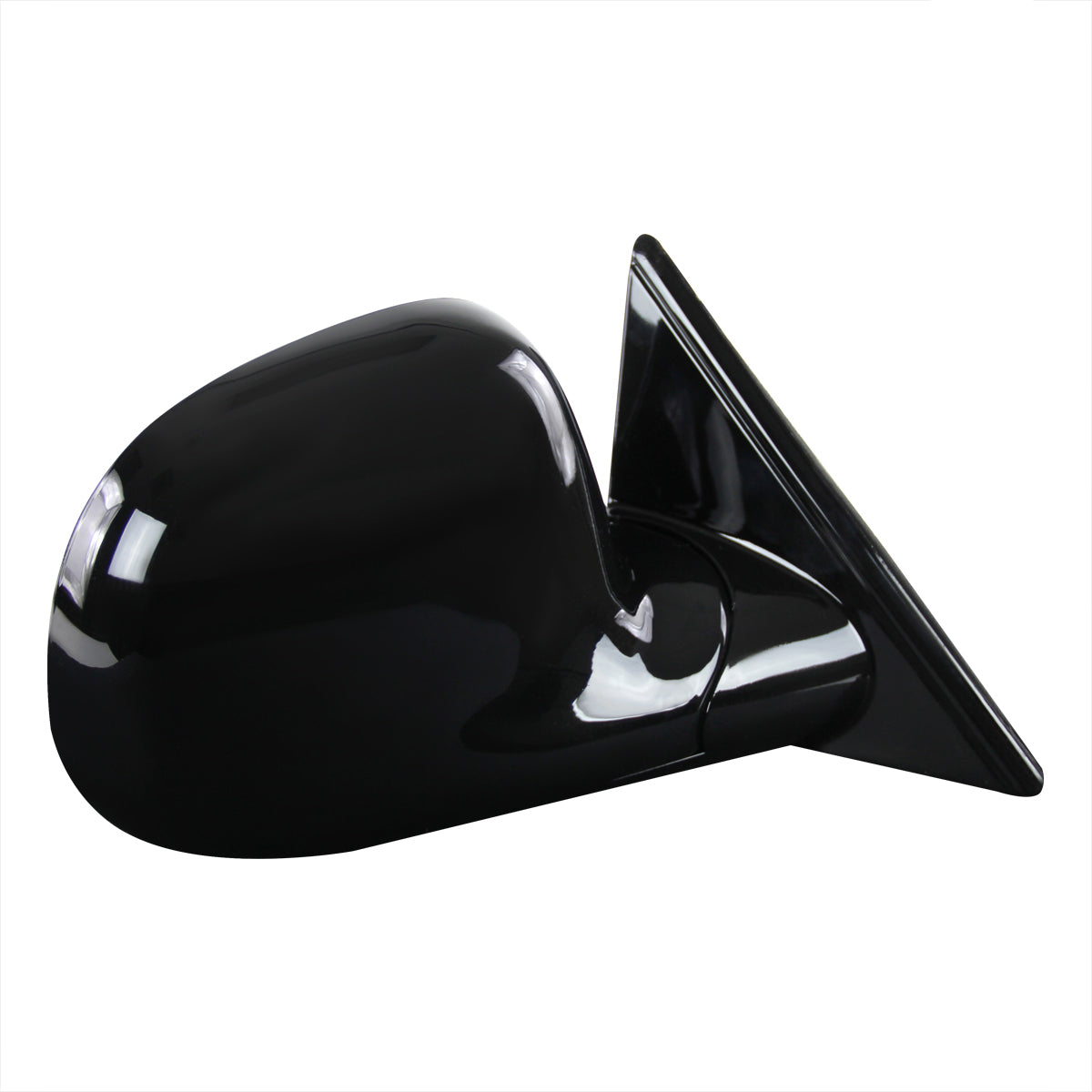 1996-1997 Isuzu Hombre Glossy Black Power Adjustable Manual Fold Side Mirror - Passenger Side Only