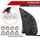 2016-2022 Nissan Titan Power Adjustable, BSM, Memory Fuction, & Manually Extendable Chrome Towing Mirrors with Clear Lens LED Turn Signal & Puddle Lights