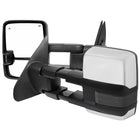2007-2017 Toyota Tundra/ 2008-2017 Sequoia Chrome Power Heated BSM Manual Extendable Towing Mirrors w/ Smoke Lens LED Turn Signal & Clearance Lights
