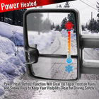 2007-2017 Toyota Tundra/ 2008-2017 Sequoia Power Heated BSM Manual Extendable Towing Mirrors w/ LED Turn Signal & Clearance Lights