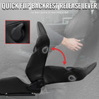 Universal Fully Adjustable Reclining Bucket Racing Seat - Custom Black PU Leather with Contrast Gray Suede Center (Includes Seat Sliders)