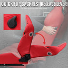 Universal Fully Adjustable Reclining Bucket Racing Seat - Custom Red PU Leather with Contrast Black Suede Center (Includes Seat Sliders)