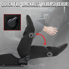 Universal Fully Adjustable Reclining Bucket Racing Seat - Sport Black Suede with Breathable Blue Mesh Insert (Includes Seat Sliders)
