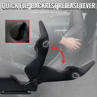 Universal Fully Adjustable Reclining Bucket Racing Seat - Durable Black PU Leather Upholstery (Includes Seat Sliders)